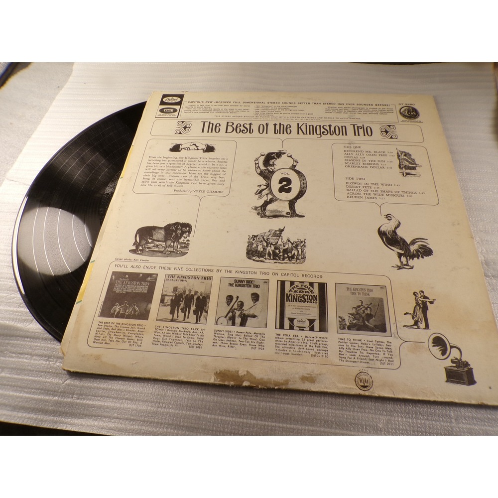 The Best of the Kingston Trio Vol 2 Vinyl LP Capitol Records ST 2280 Folk 1965 - Picture 2 of 2